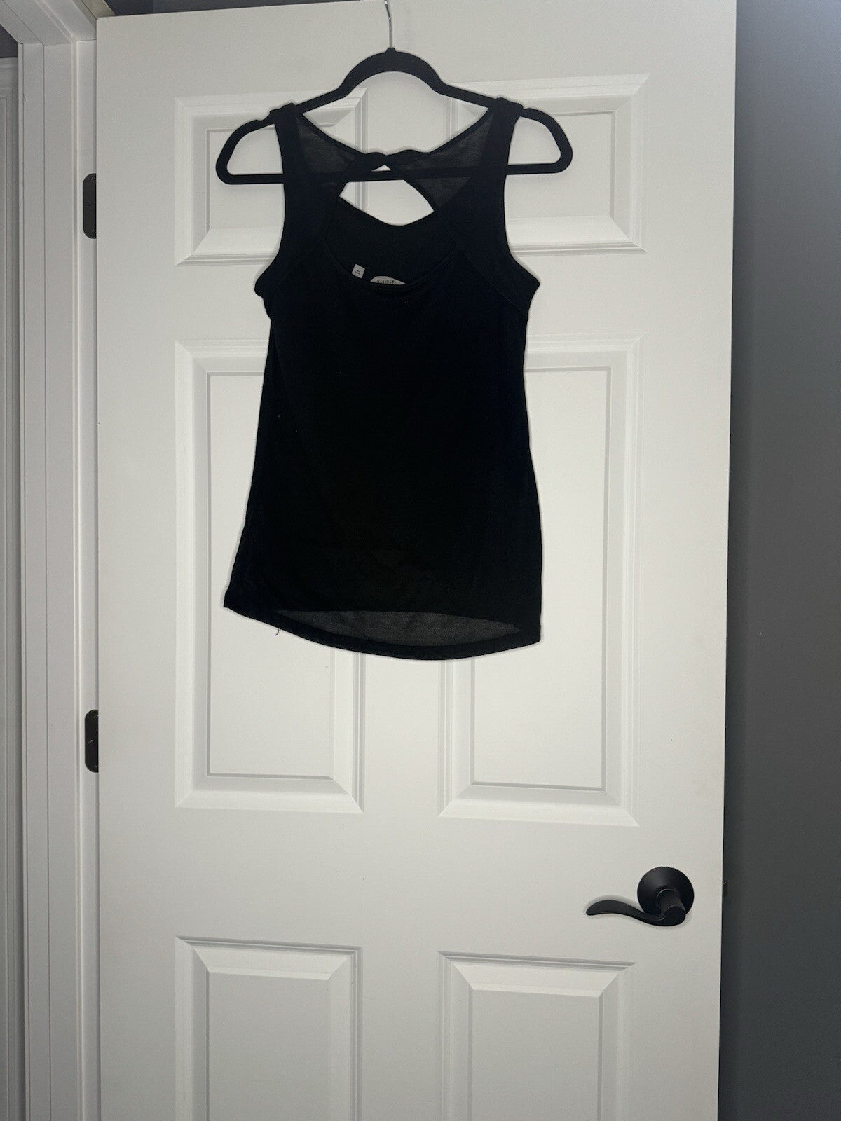 Athleta Sleeveless Tank Twist Back XS Black
