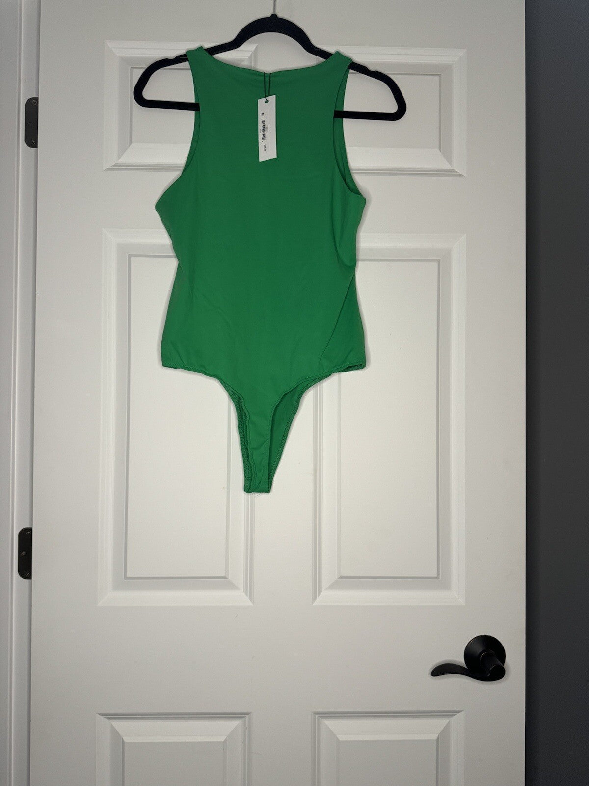 Steve Madden Sleeveless Bodysuit Large Green Nwt