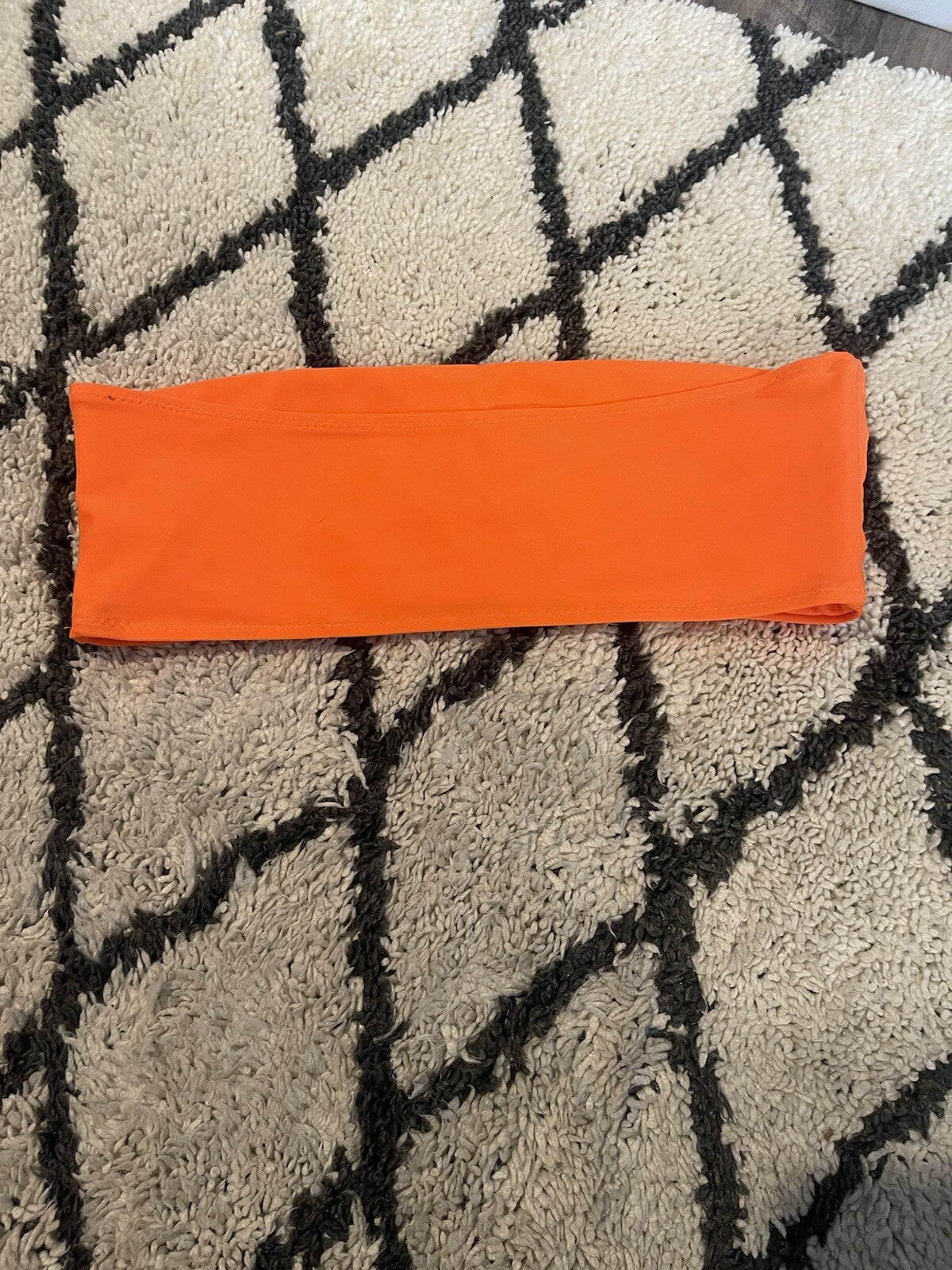 Shein Swimsuit Top Orange Small