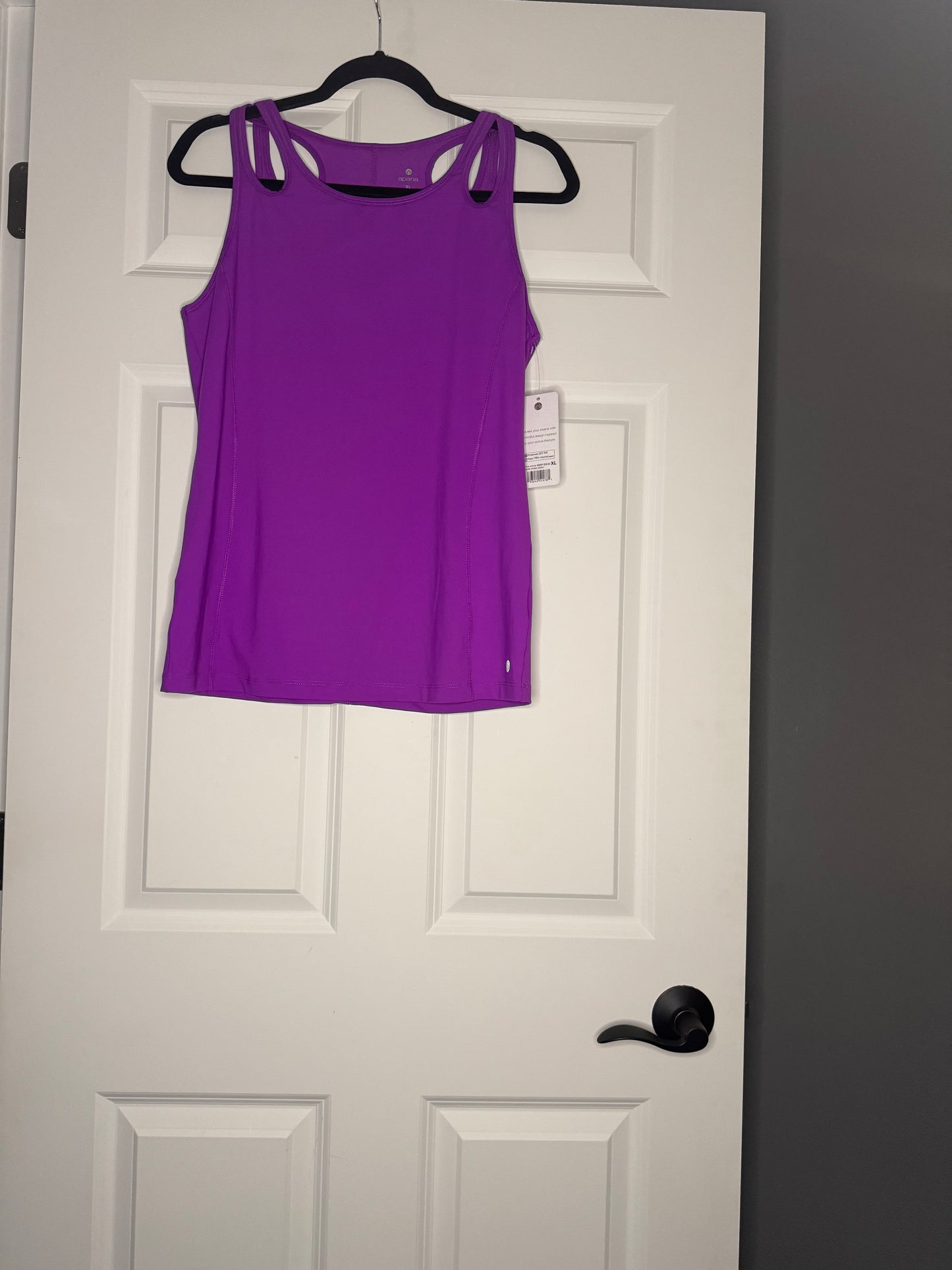 Apana tank top xl purple nwt