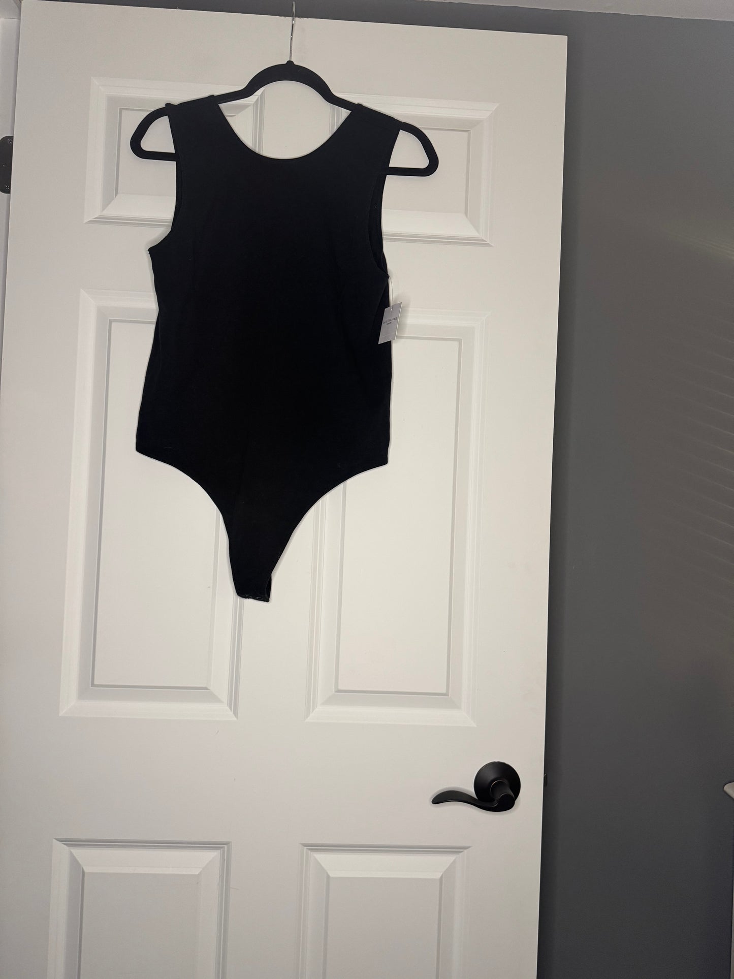 American Eagle sleeveless bodysuit low scoop back black xl nwt