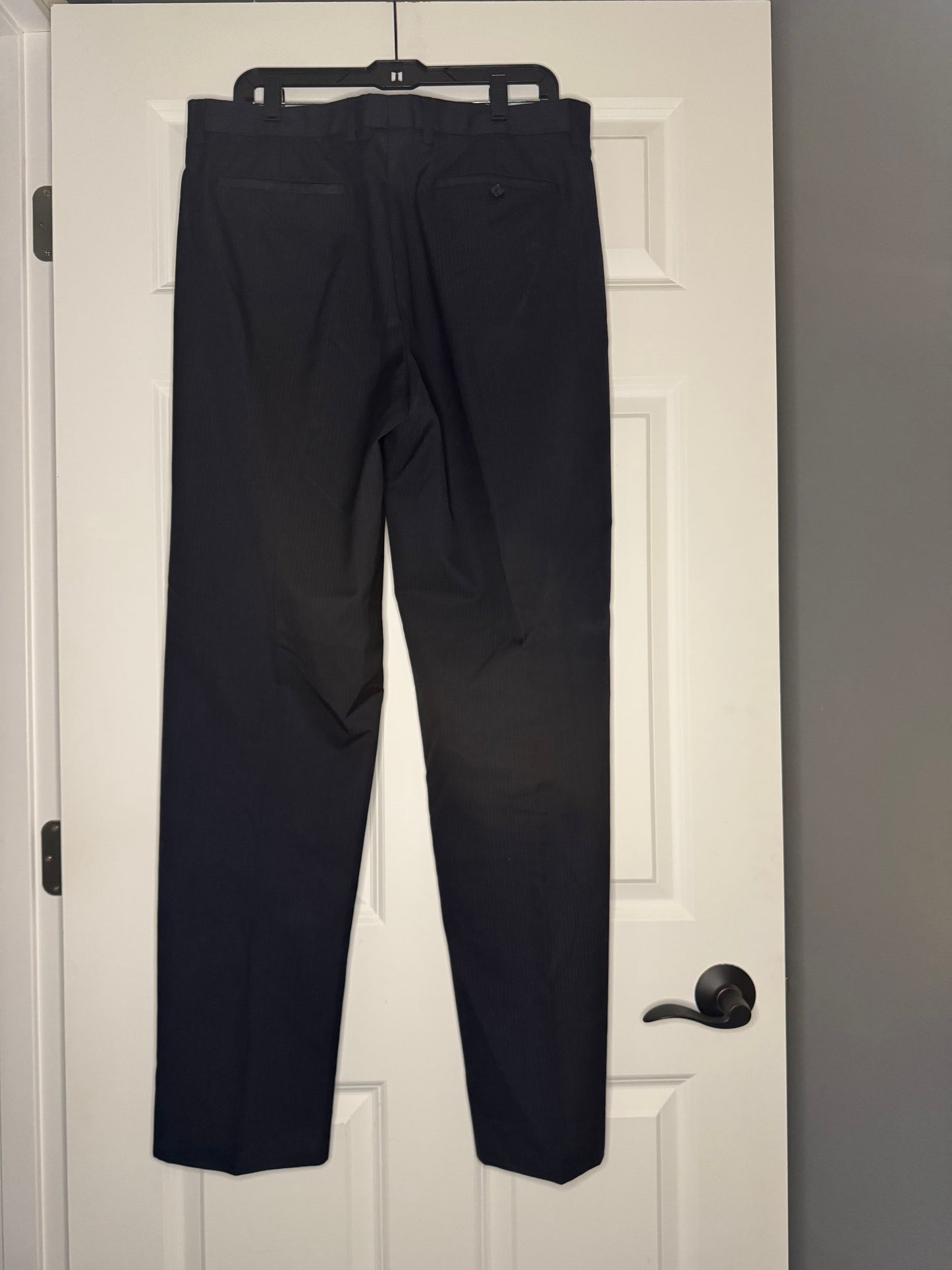 Banana republic modern fit 35/24 pants navy pinstripes
