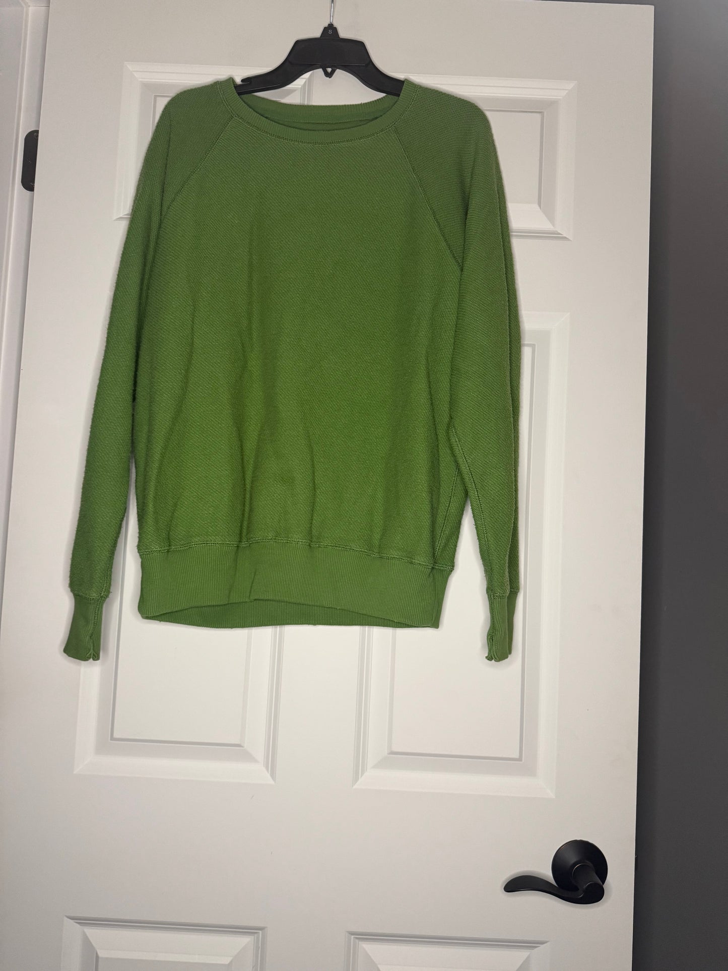 Aerie crew sweatshirt small green