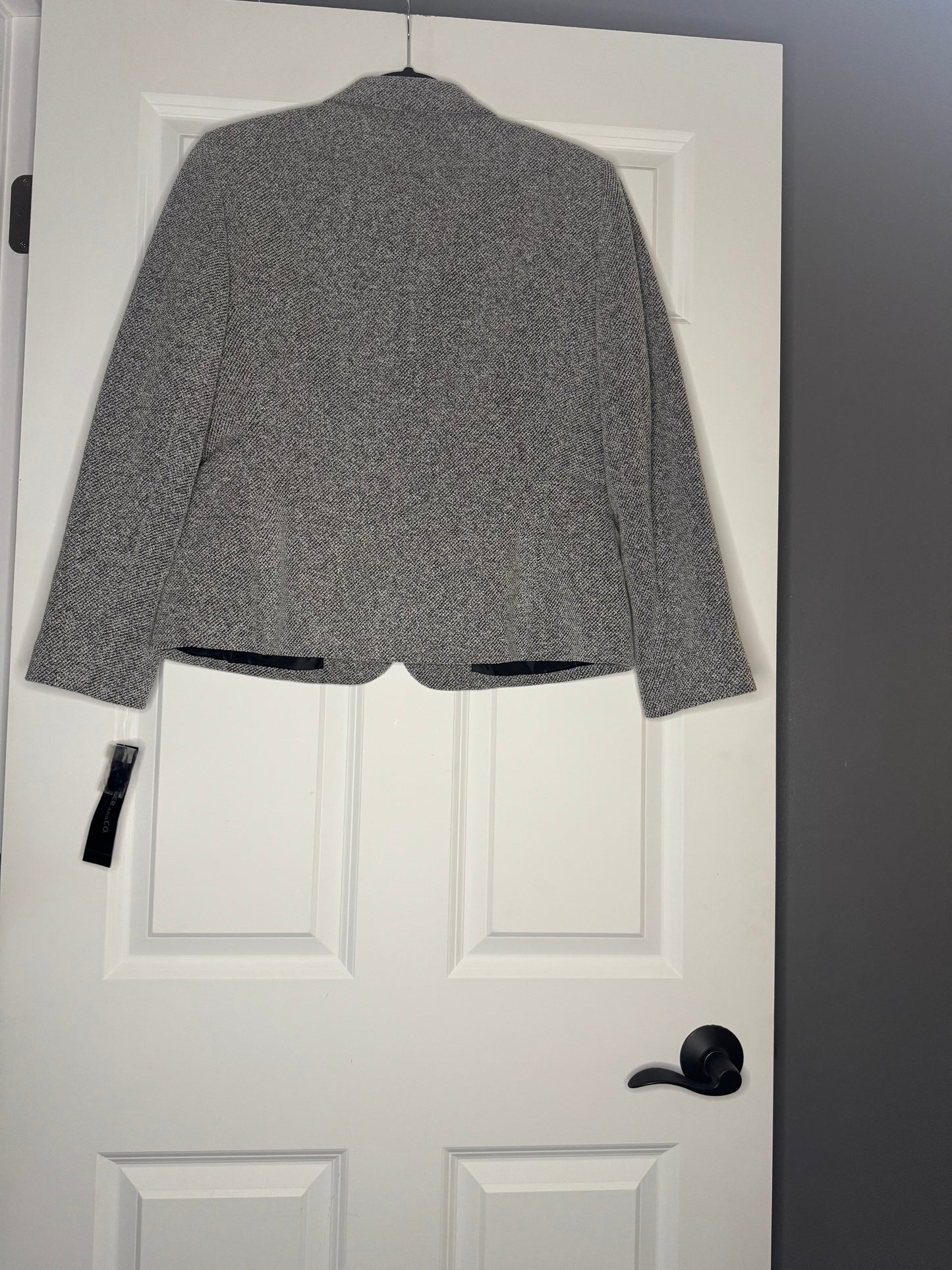 Kasper and co blazer 10 petite gray silver black mix nwt 66