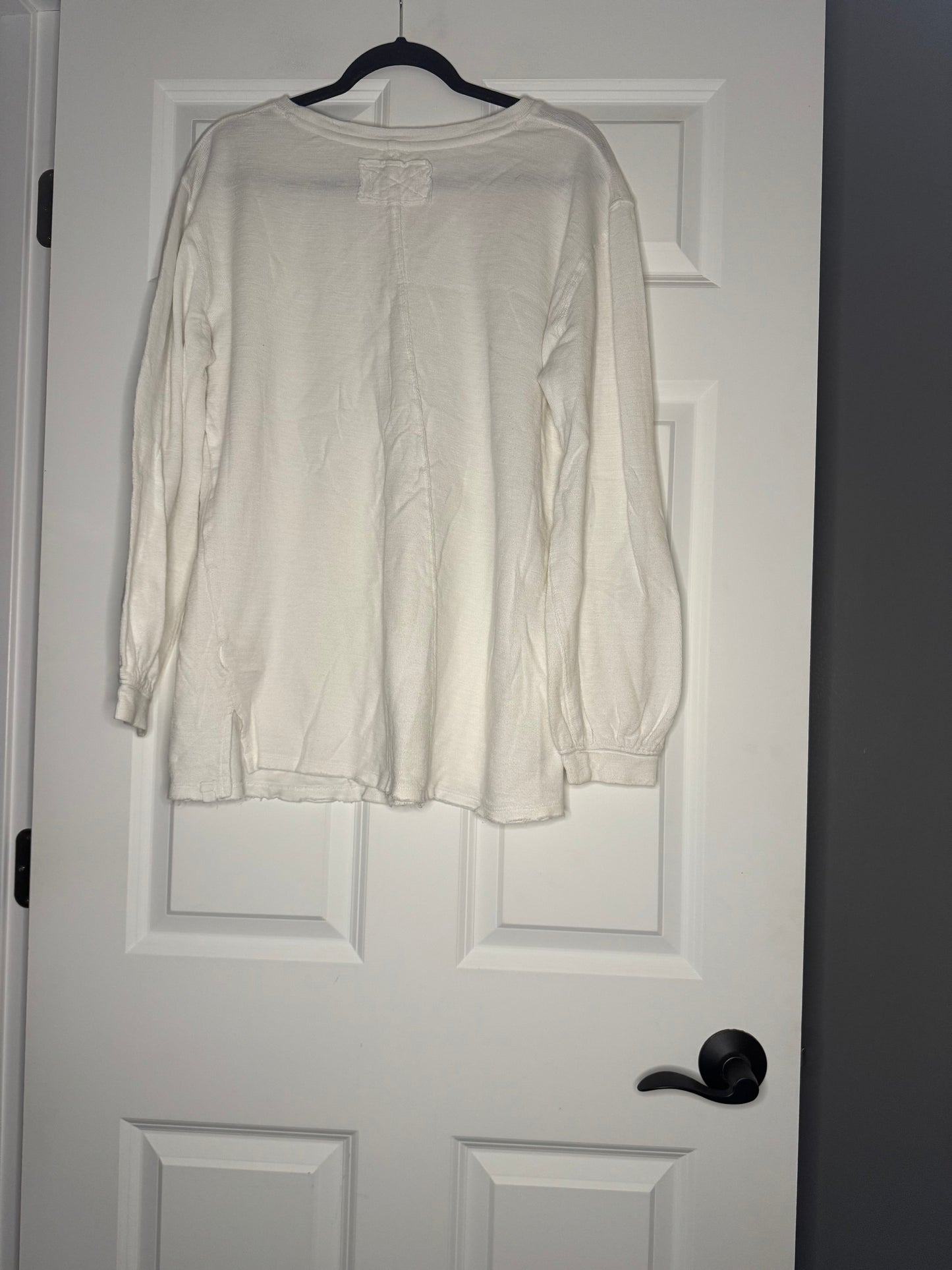 Free people cream long sleeve top medium