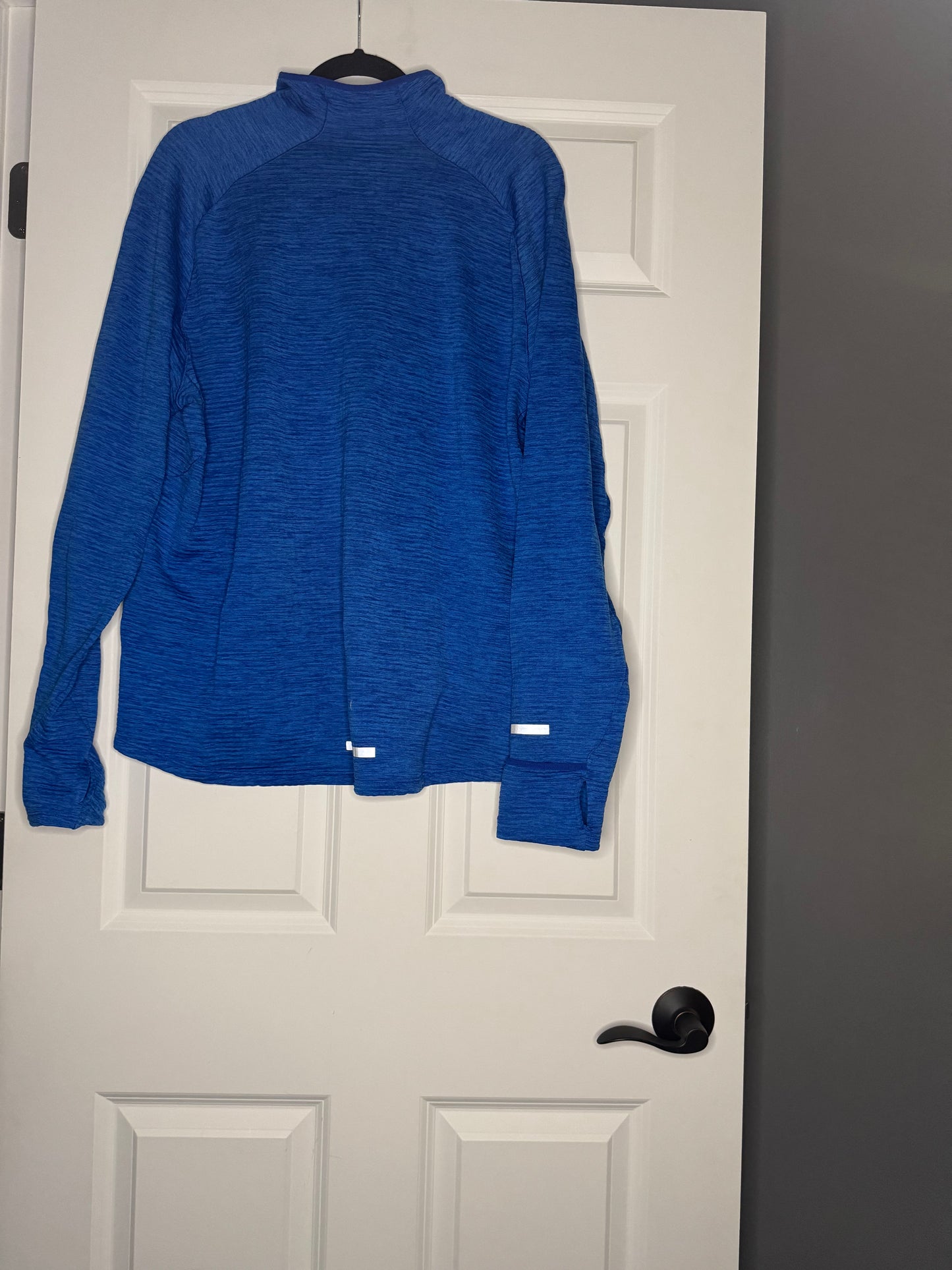 Nike Dri fit half zip mens heathered blue xl