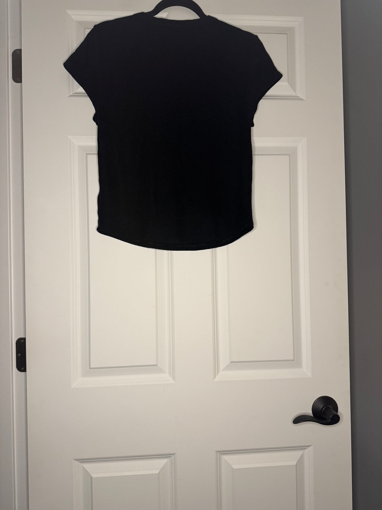 American Eagle short sleeve waffle knit t shirt black xl