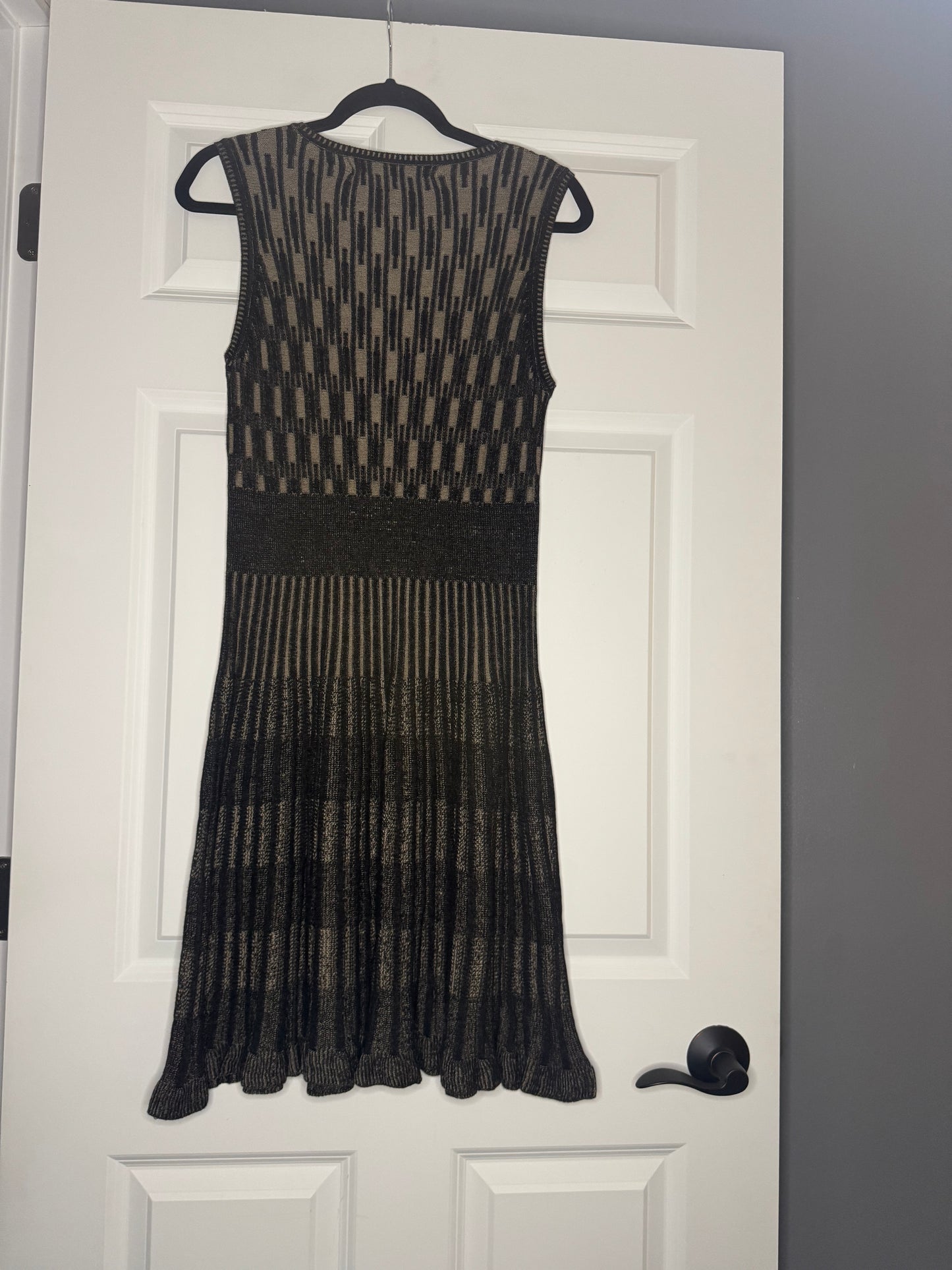 Max Studio sleeveless sweater dress brown charcoal mix xl nwt $118