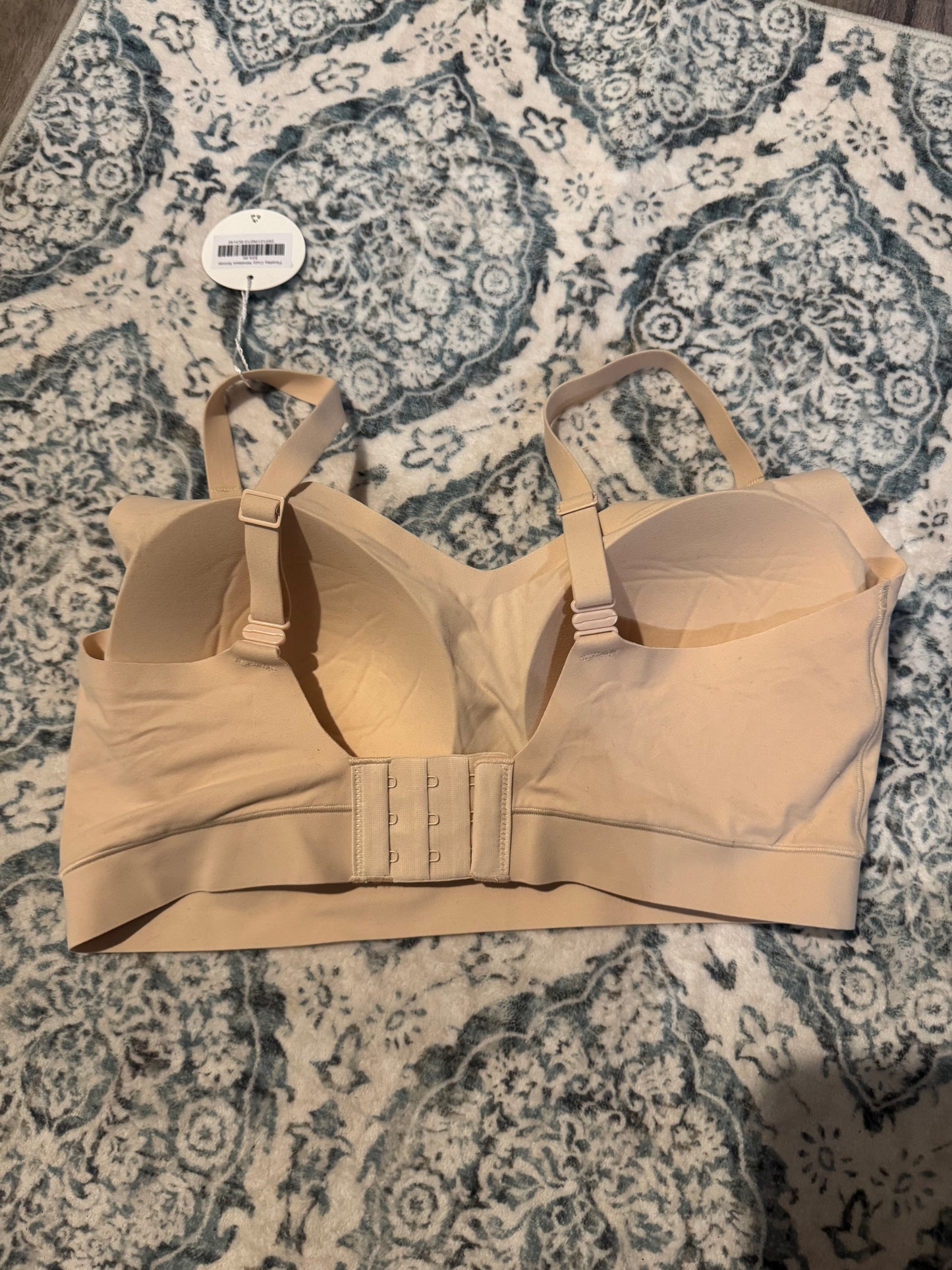Floatley cozy wireless scoop bra beige medium nwt