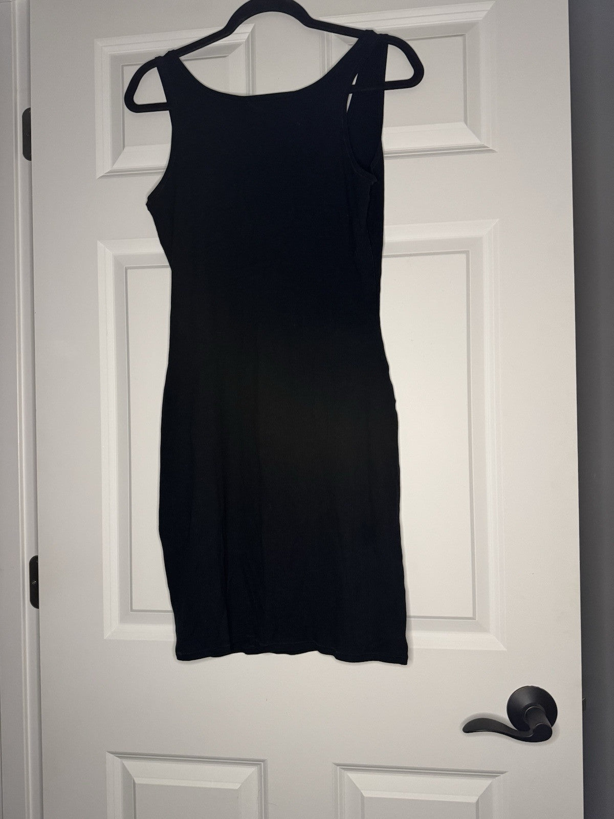 Pumiey Sleeveless Dress Ribbed Blacked Xl