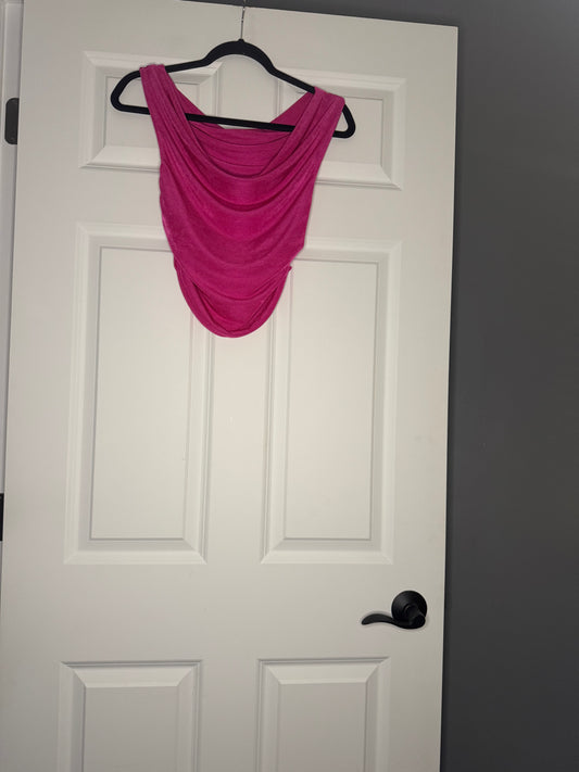 SHEIN shiny pink small cropped tank