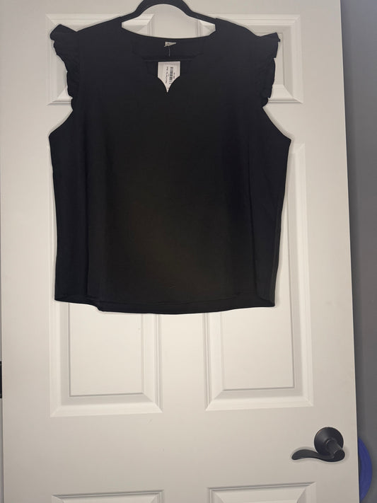 Sew in love short sleeve ruffle sleeve blouse 1xl nwt