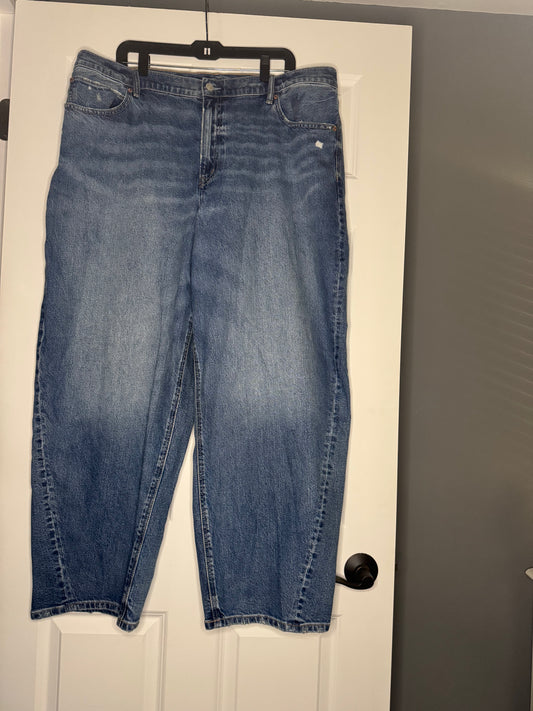 American Eagle Strigid low rise baggy barrel jeans 18 regular nwt 59.95
