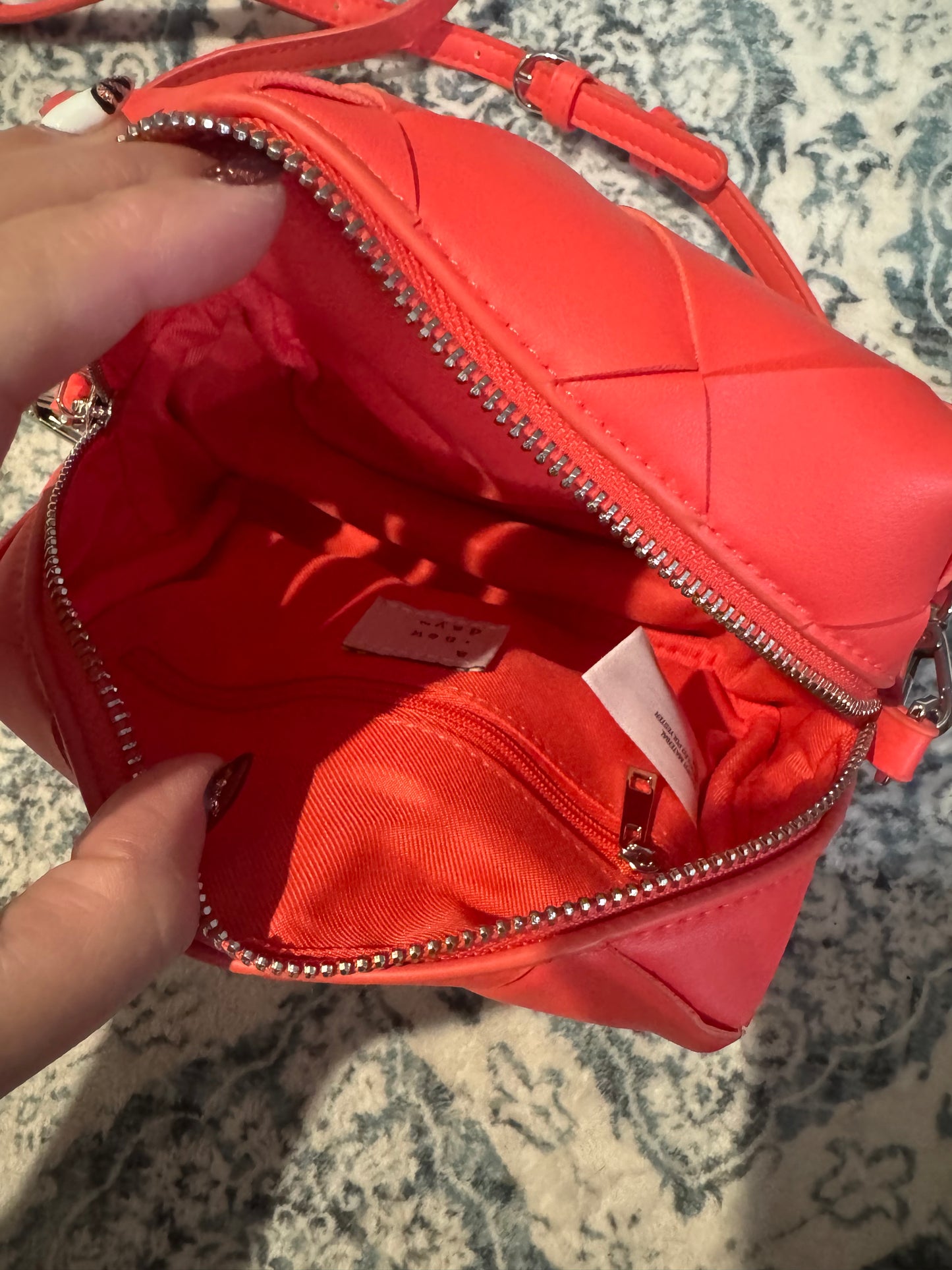 A new day coral crossbody purse