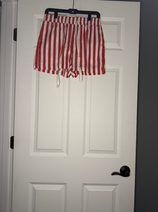 Anniewear shorts small red white stripe