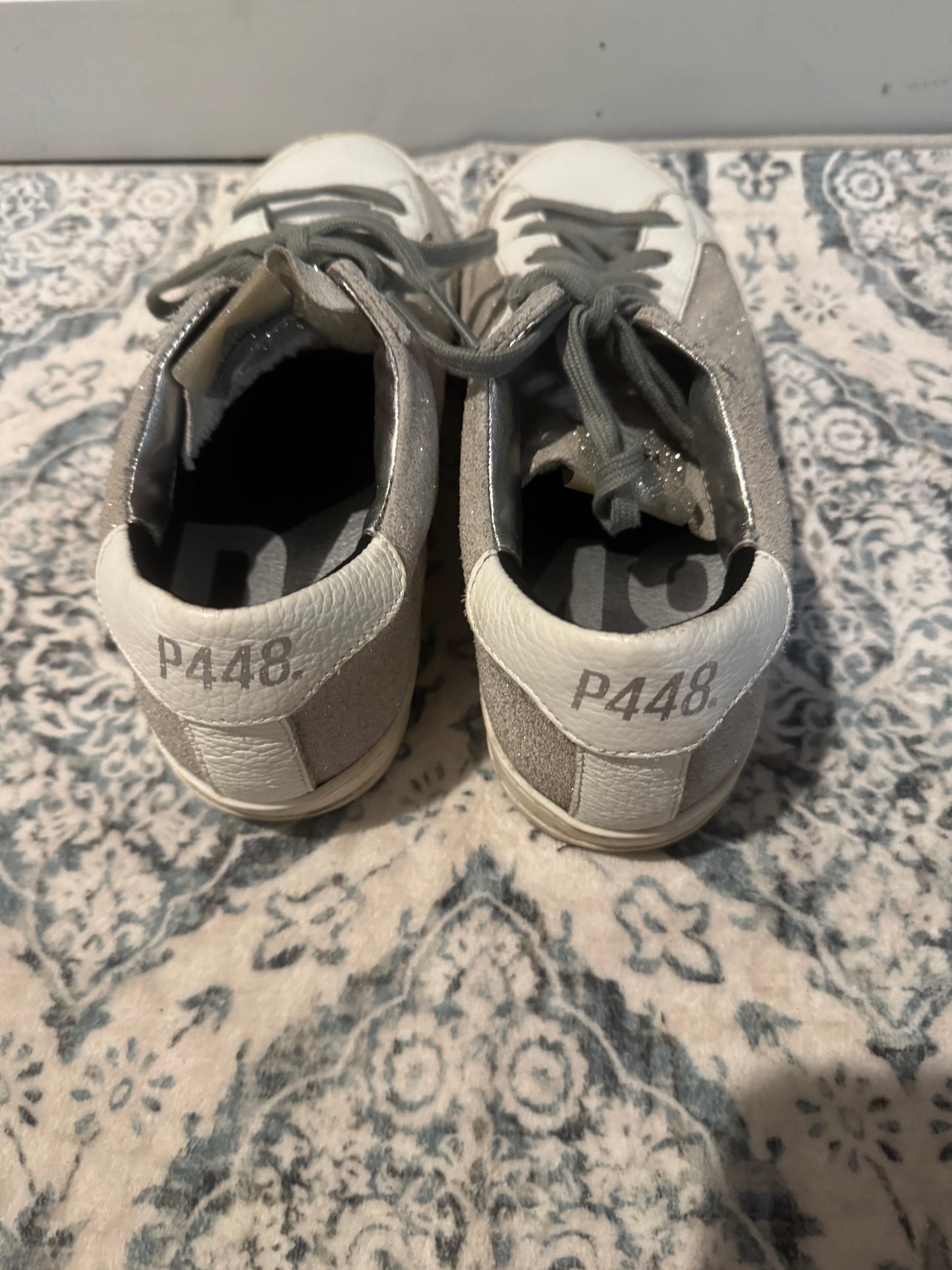 P448 sneakers size 37 you can surf later white silver sparkle gray