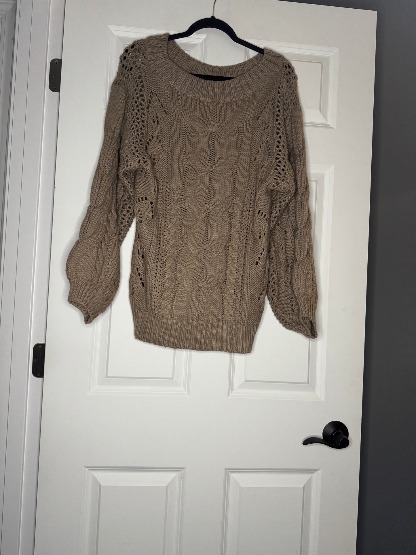 Kori knit sweater medium brown