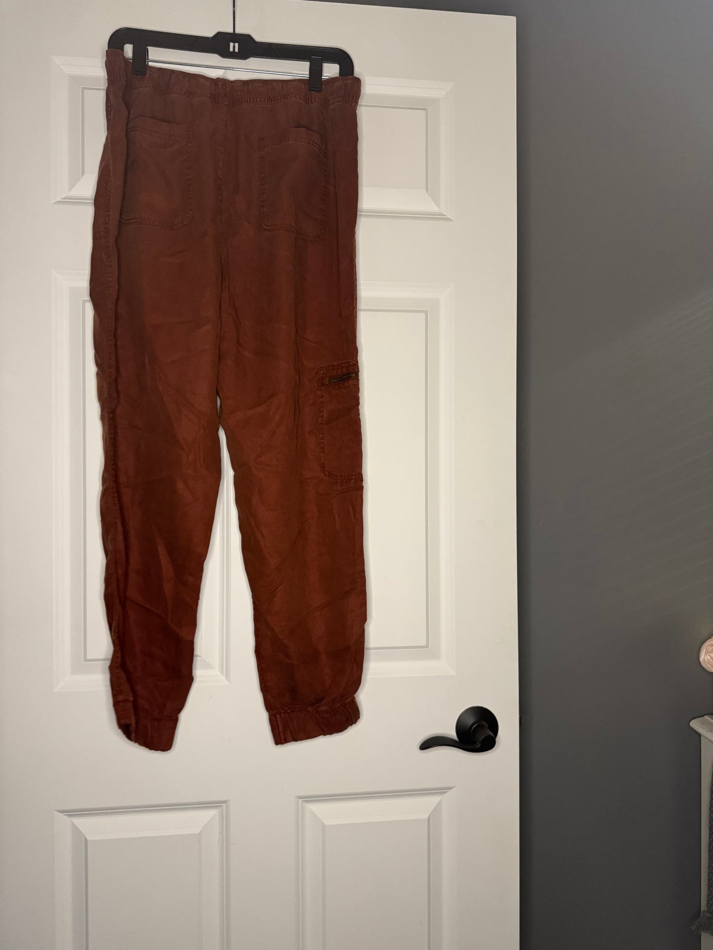 Nicole miller jogger pants rust red xl