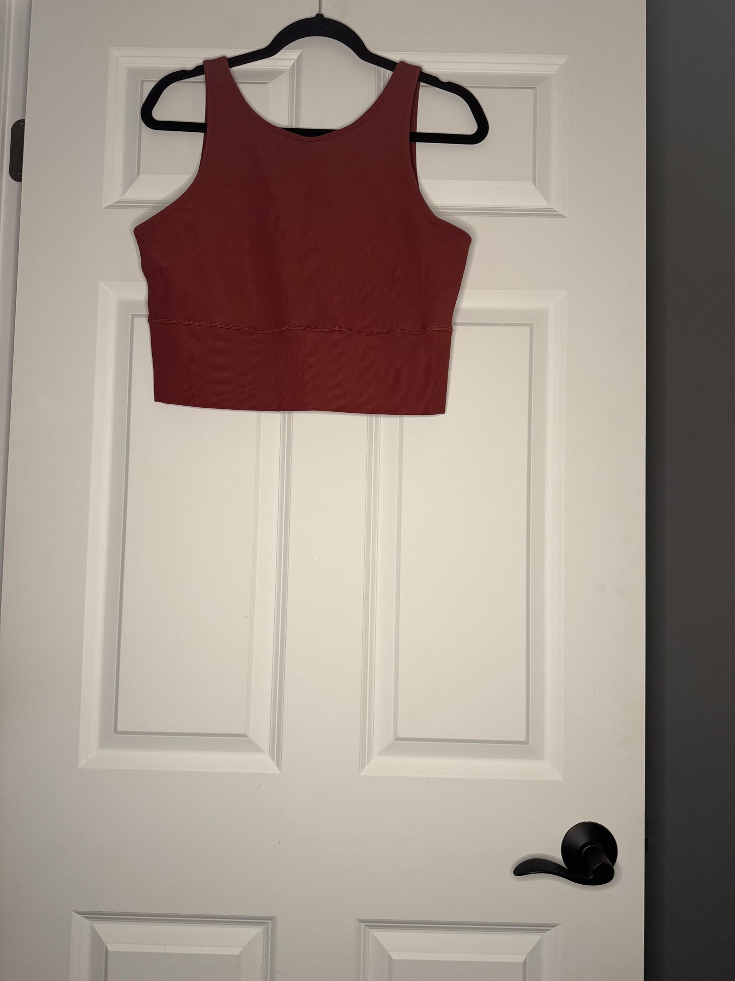 Zella 2 piece activewear set top large bottoms xl rust red