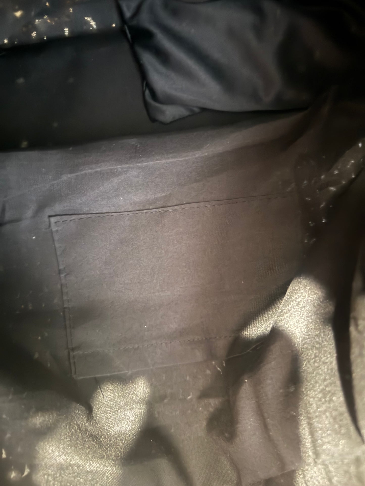 Unbranded blue and cream woven handbag