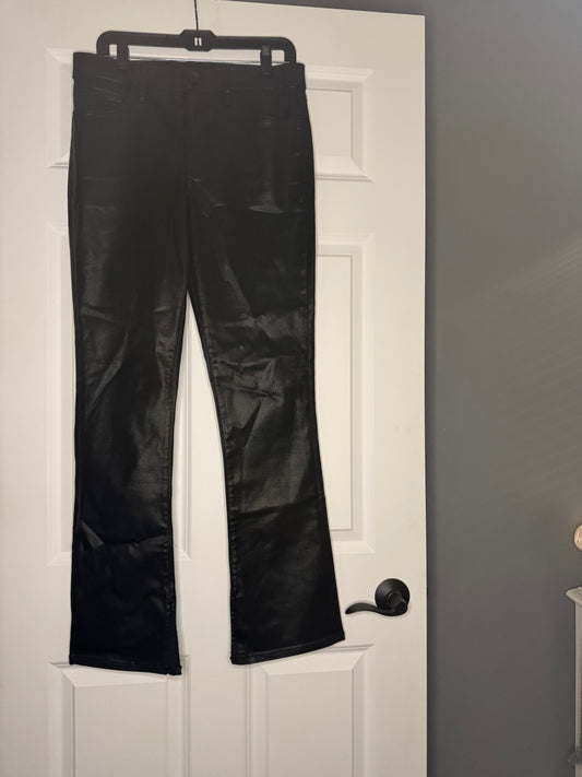 Express skyscraper high rise pants 12 r metallic black excellent condition