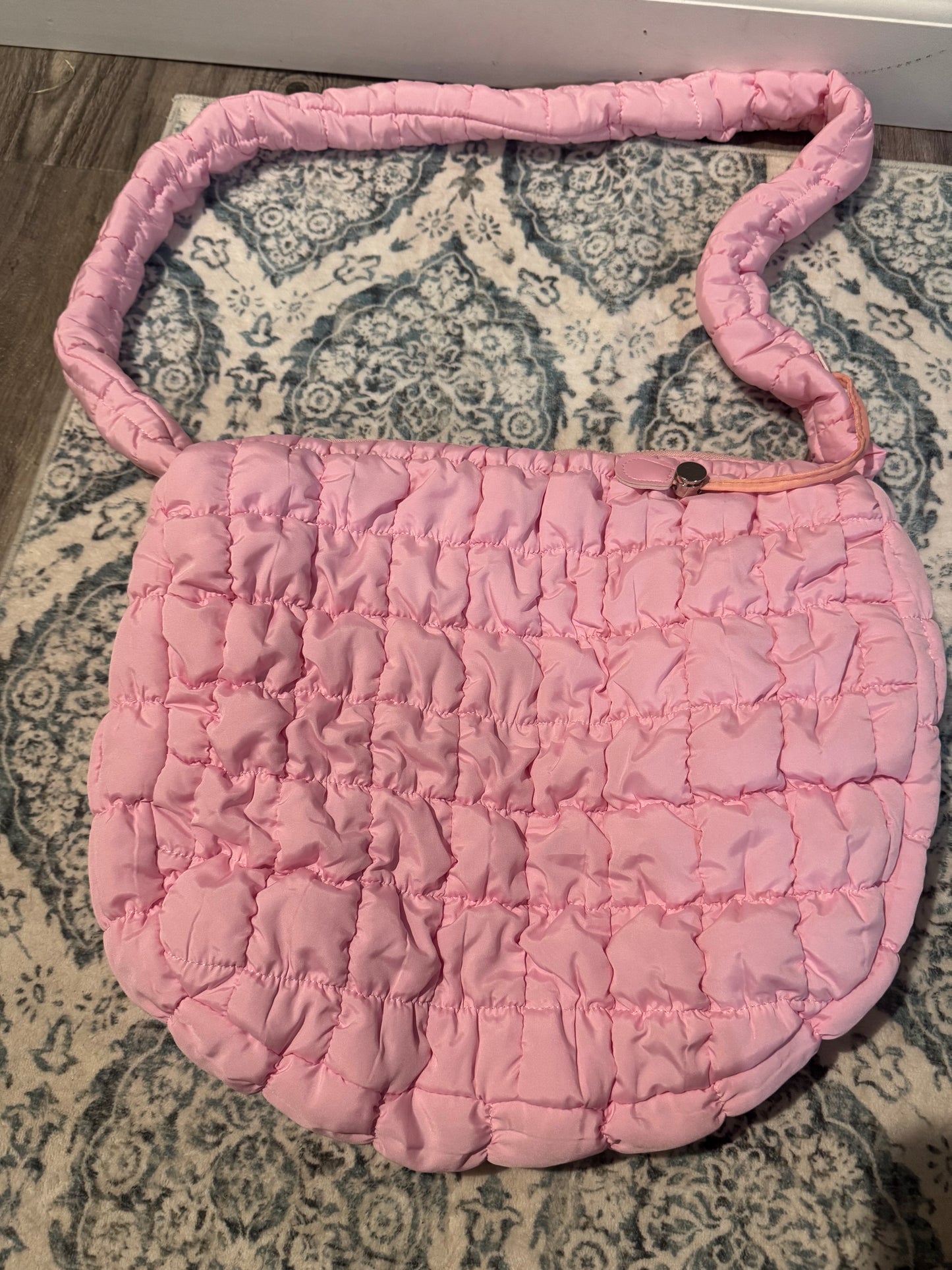 Unbranded pink quilted handbag