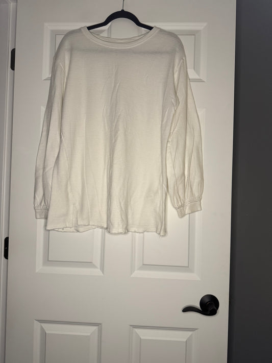 Free people cream long sleeve top medium