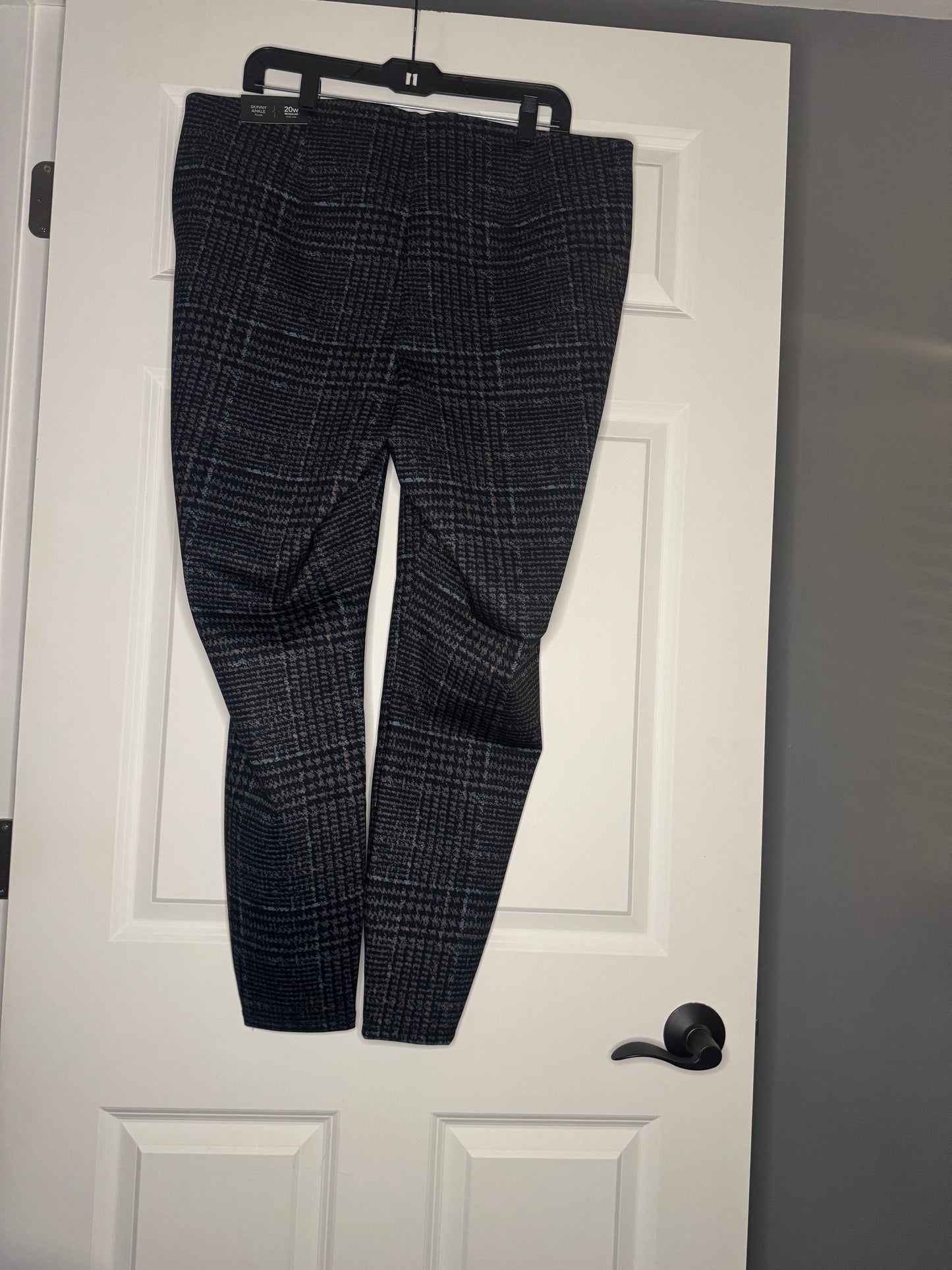Maurice’s skinny ankle midrise pants 20w black w gray rust blue print nwt