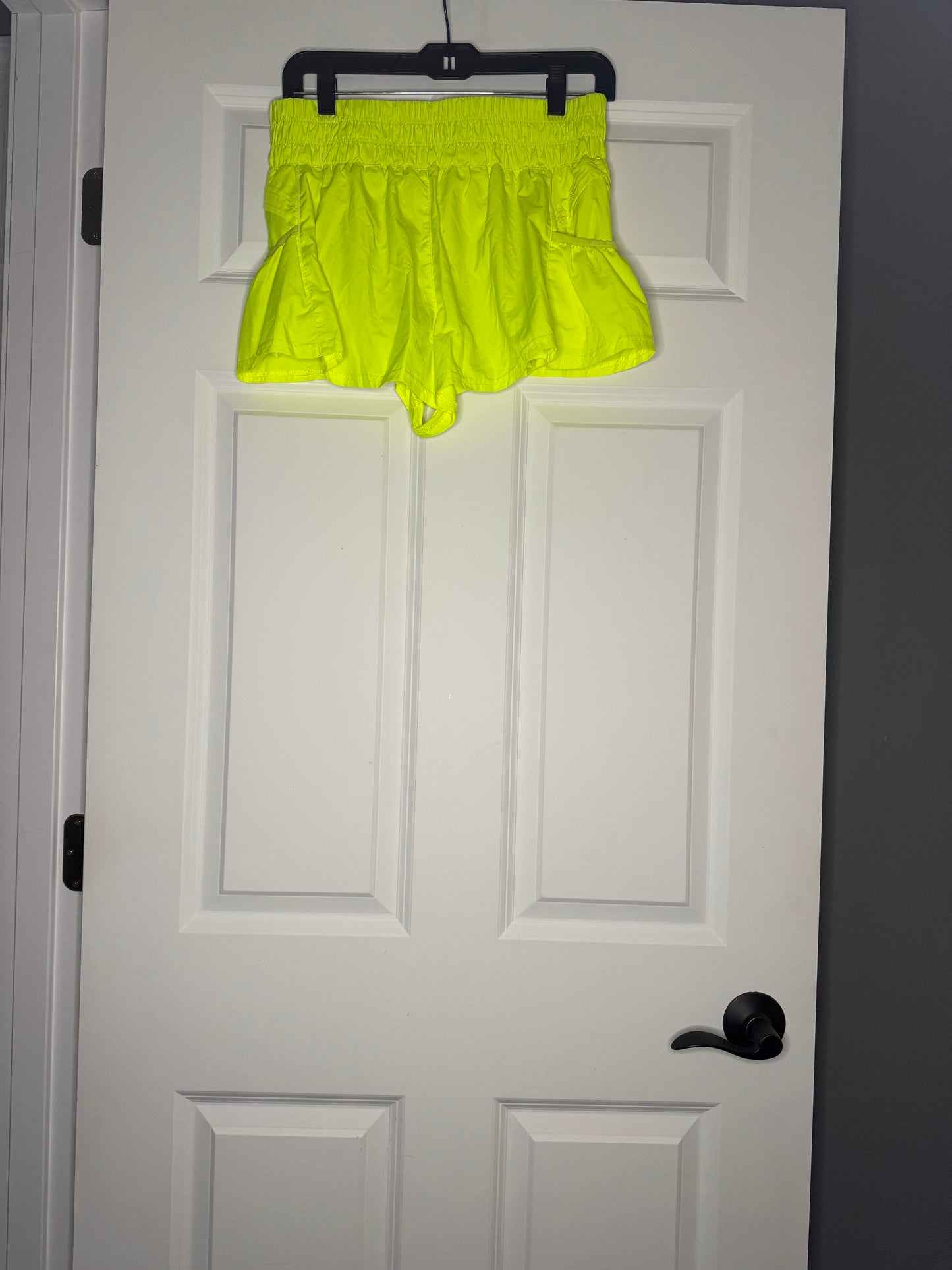 Free people movement shorts small neon yellow w liner