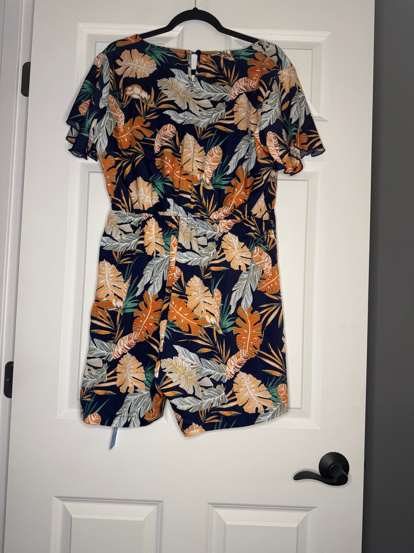 Cupshe swimsuit coverup navy w multicolor floral xl nwt