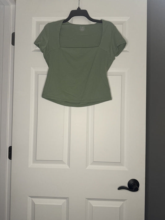Pumiey Short Sleeve Top Green Xl 
