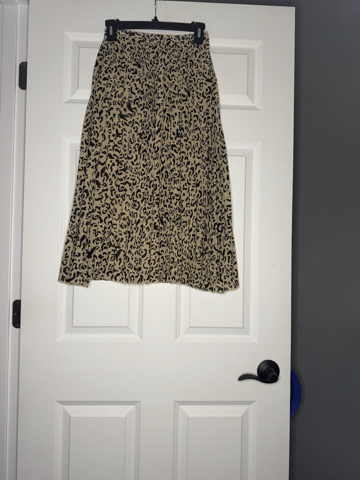 Japna Skirt Size Small Black Brown Animal Print