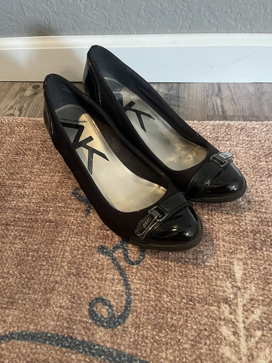 Anne Klein Sport Black Heels Size 9.5 