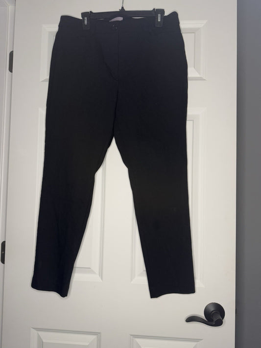 Loft The Skinny Curvy Black Slacks 14 