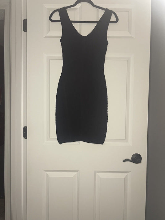 Bebe Sleeveless Black Dress Small 