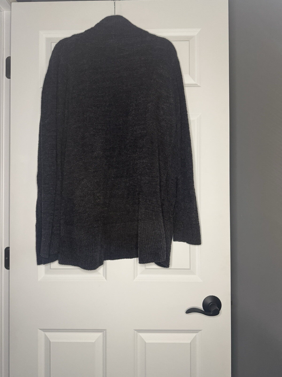 Barefoot Dreams Cozychic Lite Large/xl Cardigan Charcoal W Pockets 