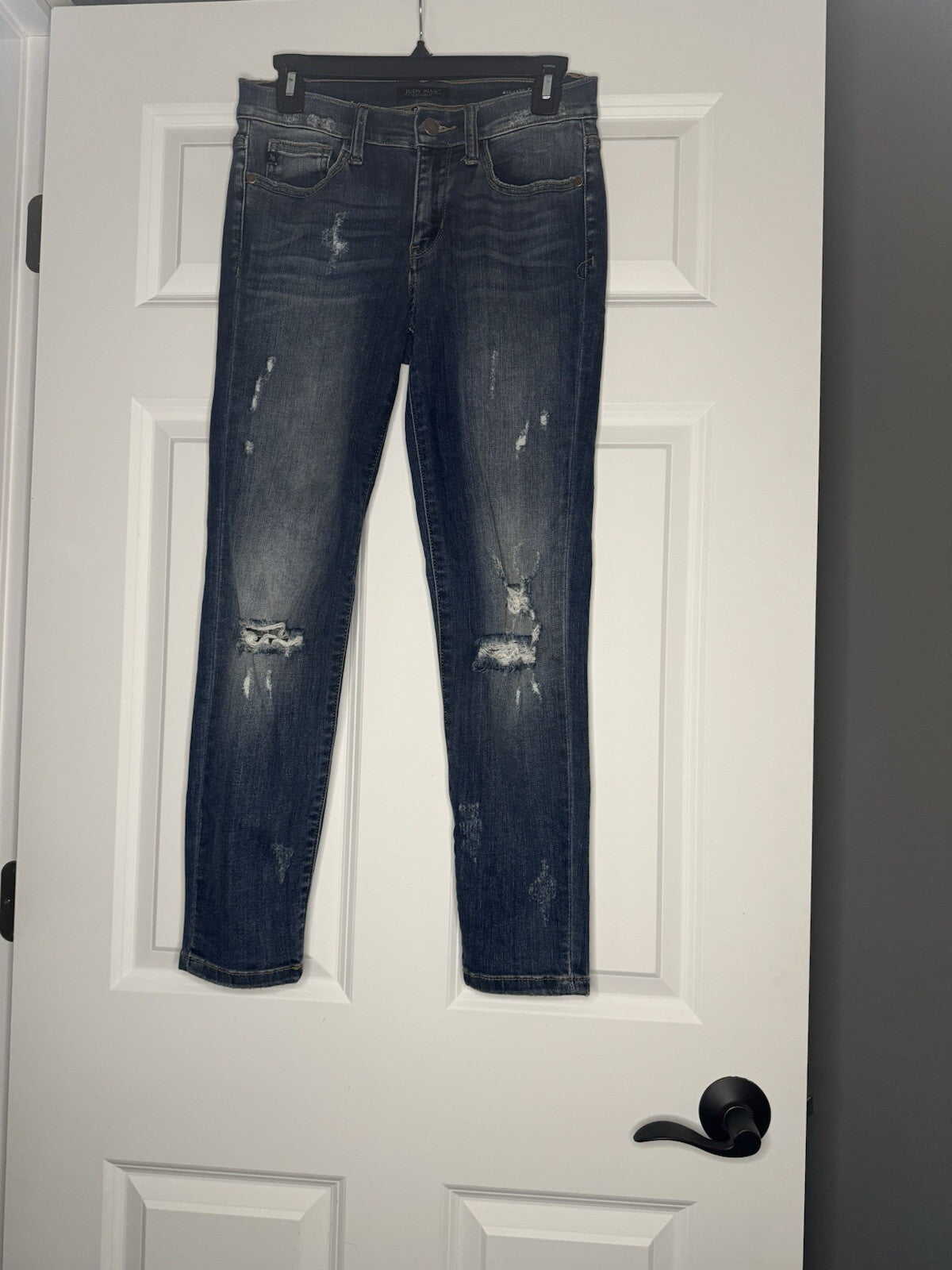 Judy Blue Relaxed Fit Jeans Size 5/27 Style Jb8271dk Distressed Blue 