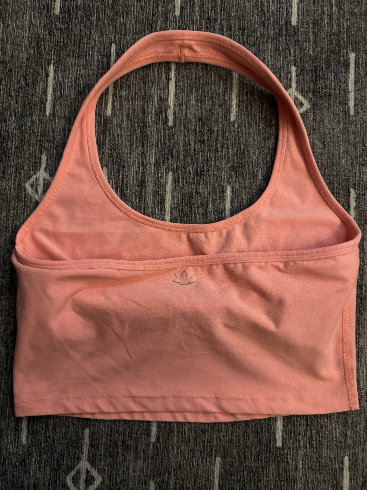 Beyond Yoga Halter Bralette Neon Coral Medium 