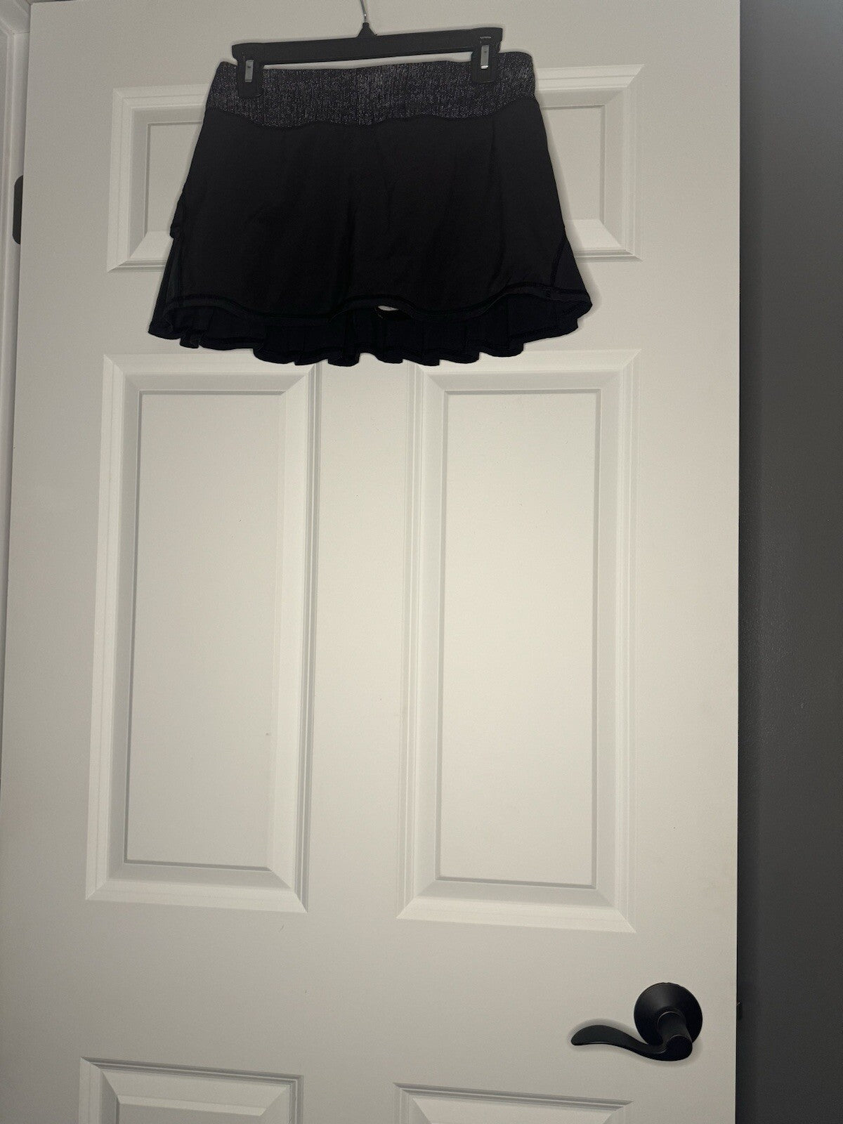 Lululemon Skort With Liner Size 4 Black With White Black Band