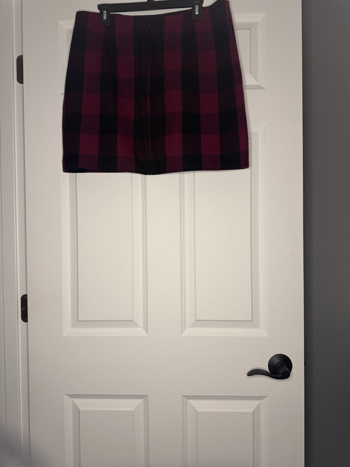 Gap Skirt Size 14 Pinkish Red And Black Checkered Nwt 