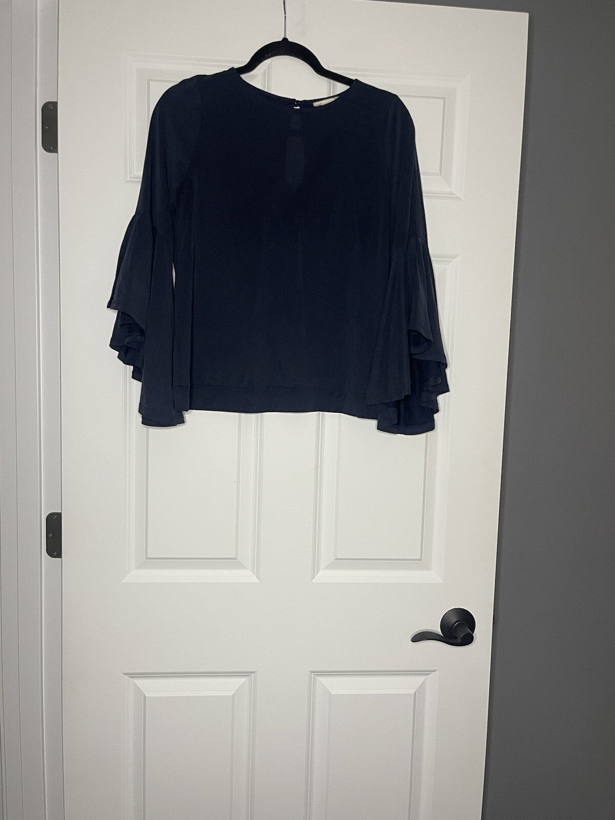 Maronie long sleeve blouse small navy boho sleeves