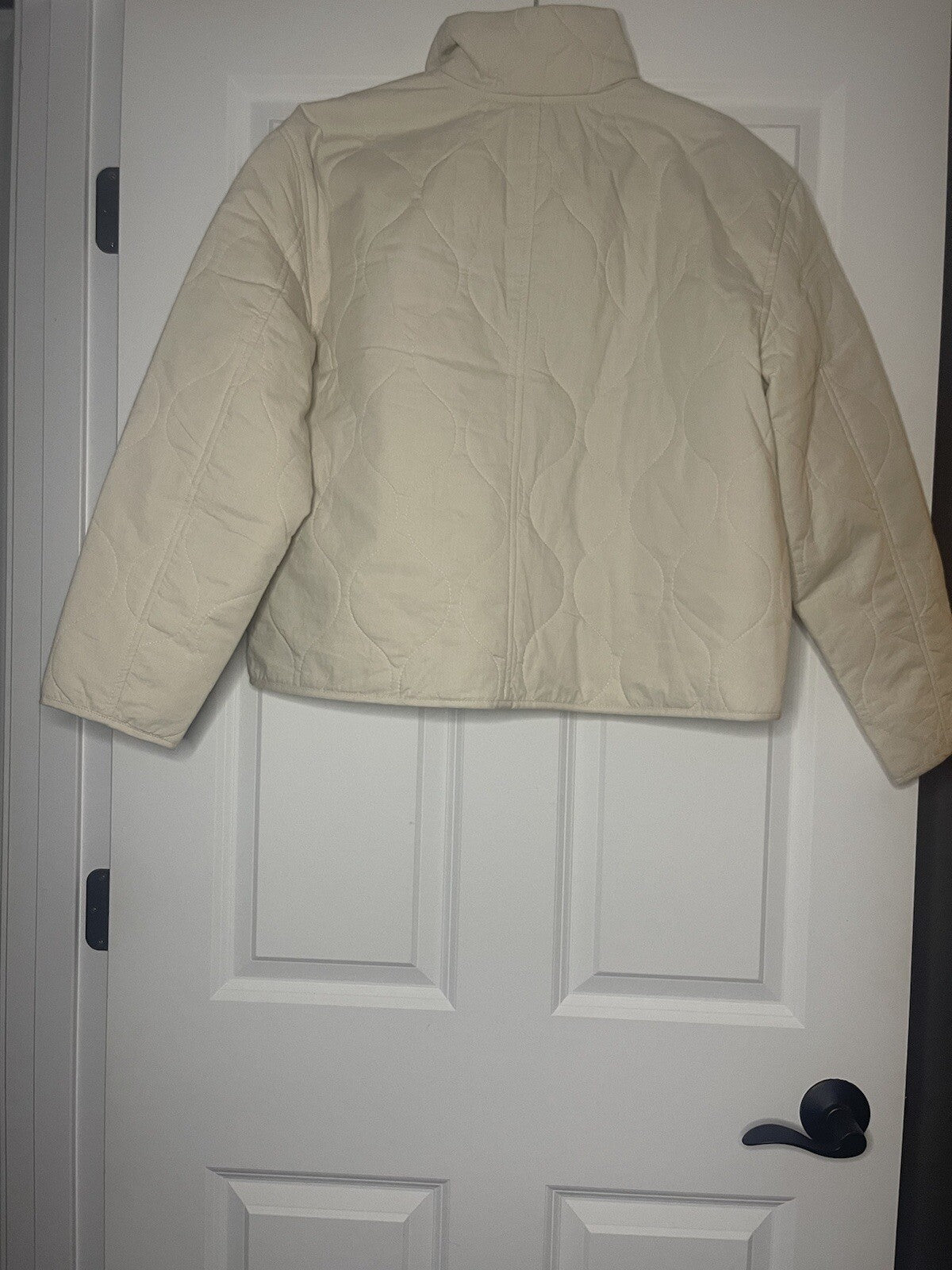 Lucky Brand Quilted Jacket Cream Large Nwt Msrp 99.00