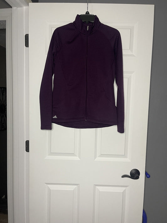 Adidas zip up sweatshirt medium plum 