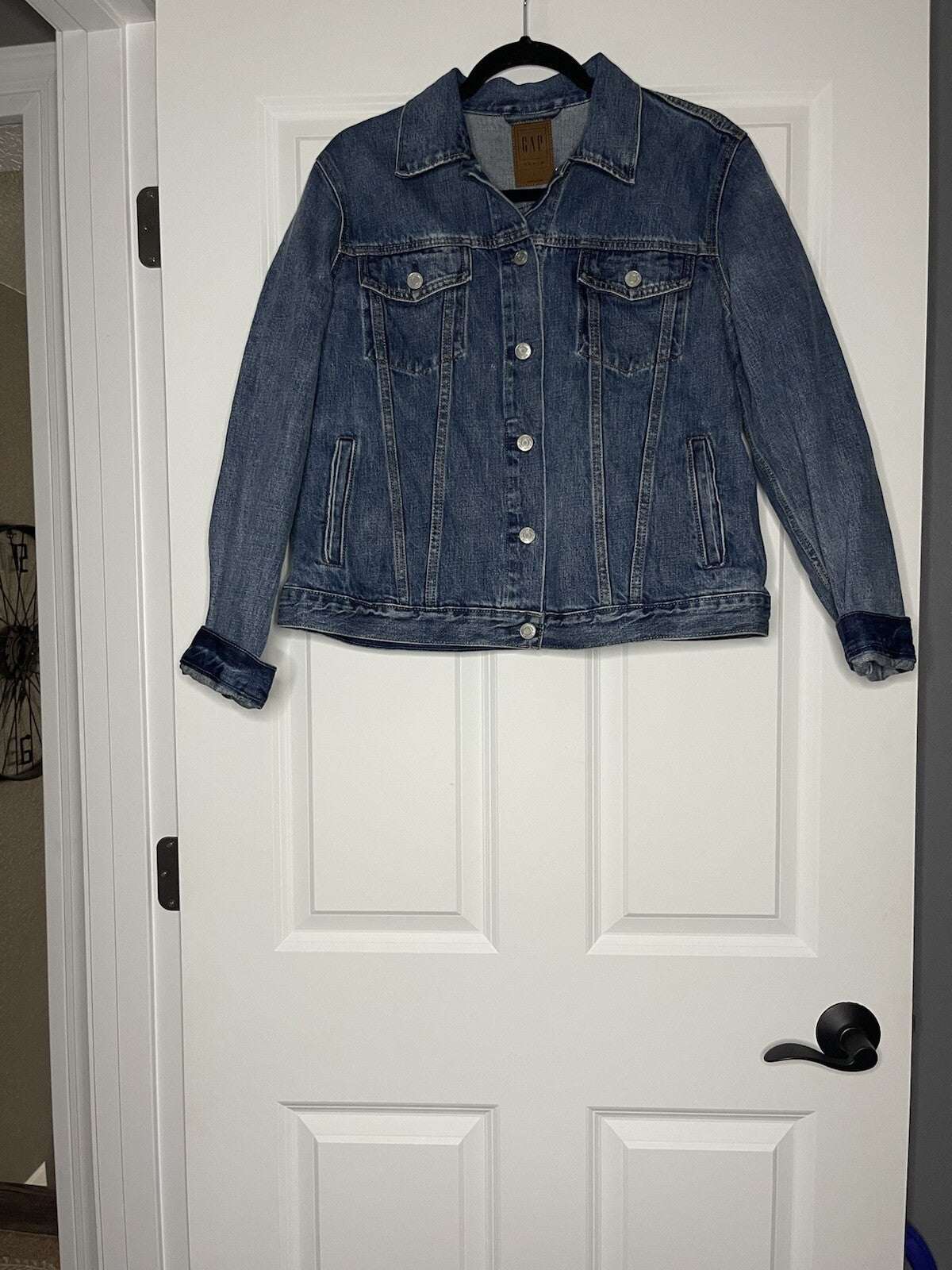 Gap denim large jean jacket blue