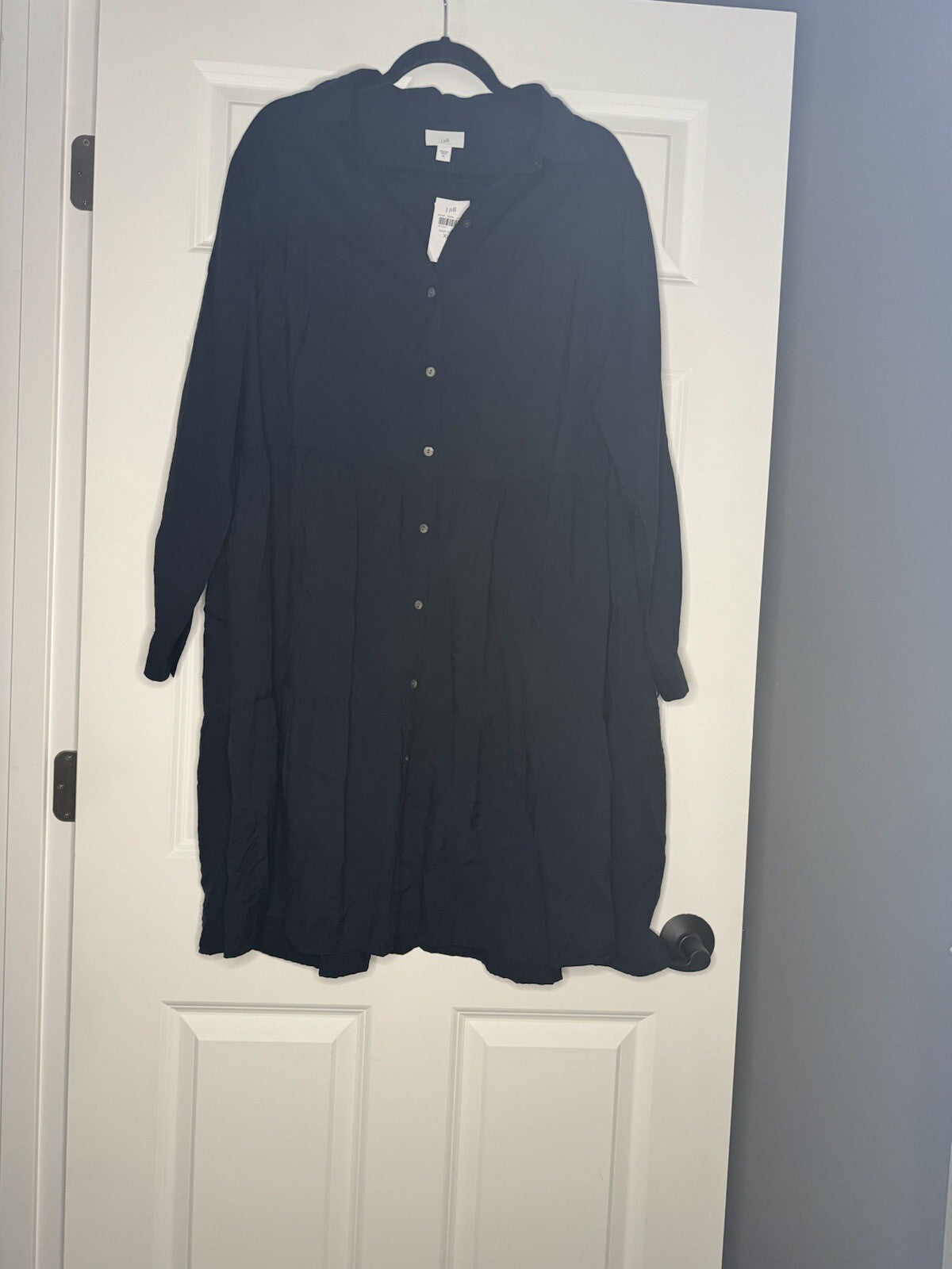 J Jill Button Up Dress Navy Xl Nwt Msrp 119.00