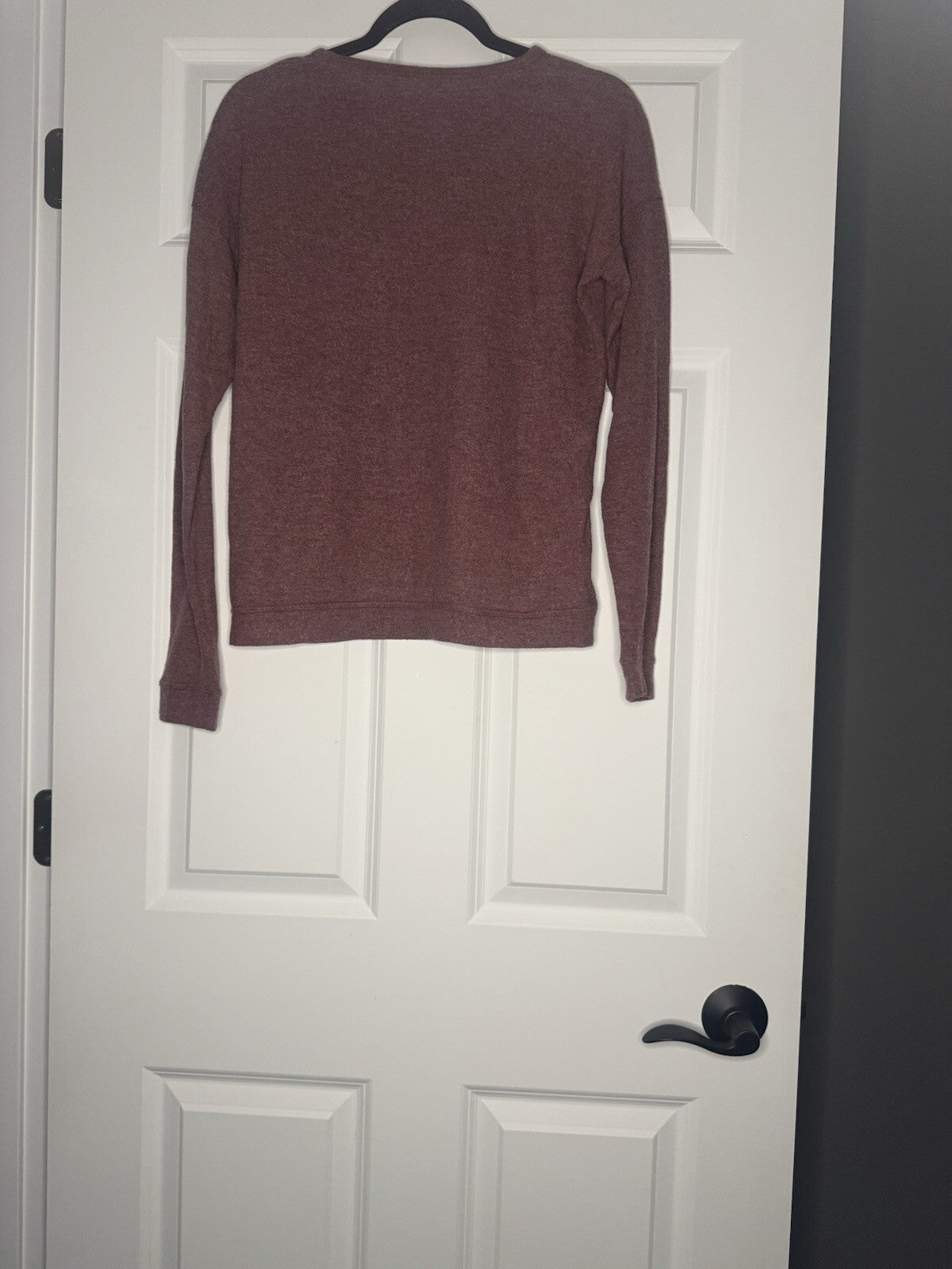 Retro Brand Long Sleeve Top Small On Cloud Wine Mauve 