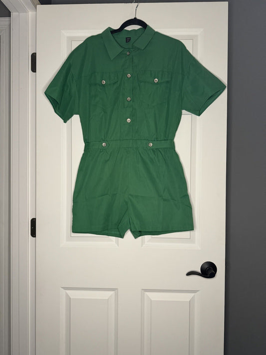 SHEIN Romper Size Large Green