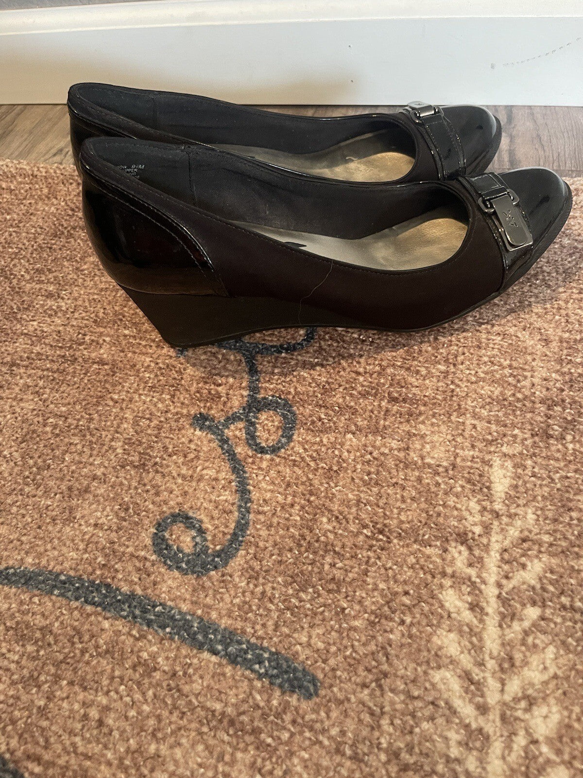 Anne Klein Sport Black Heels Size 9.5 