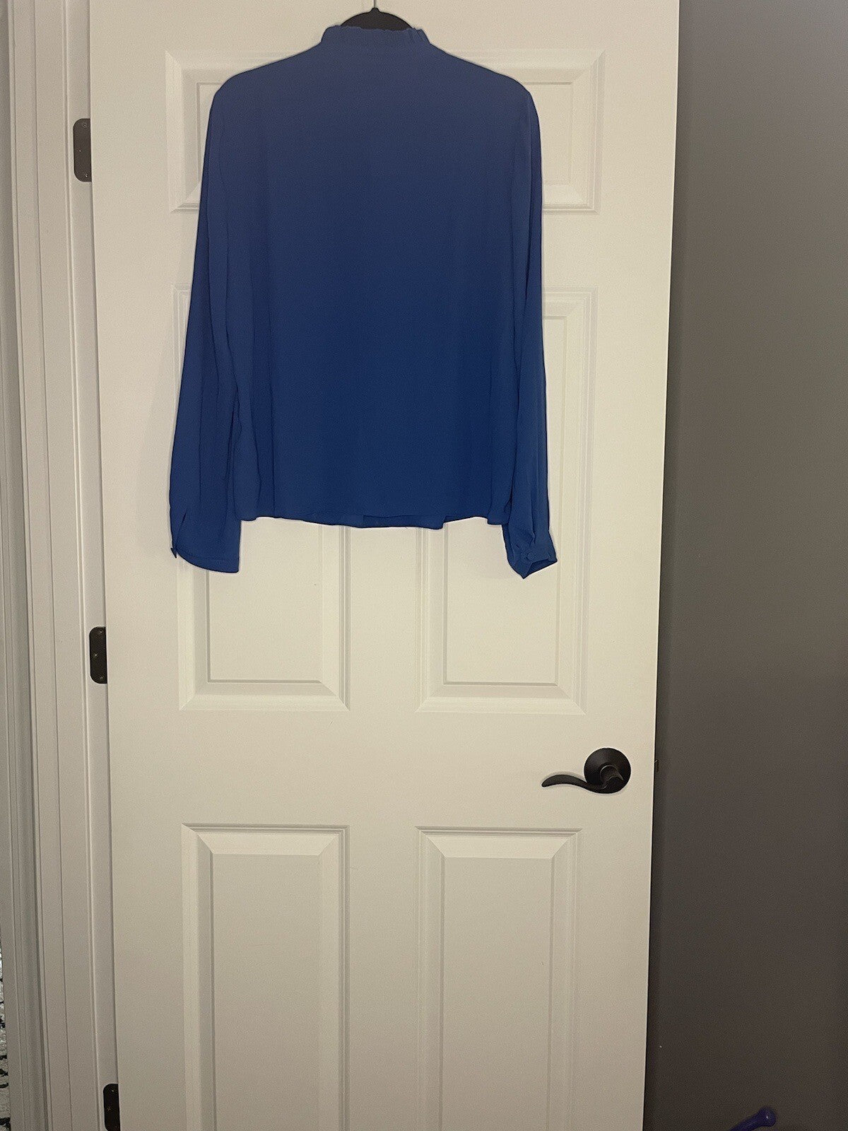 J Crew Long Sleeve Blue Blouse Size 12 Nwt Msrp 55.97
