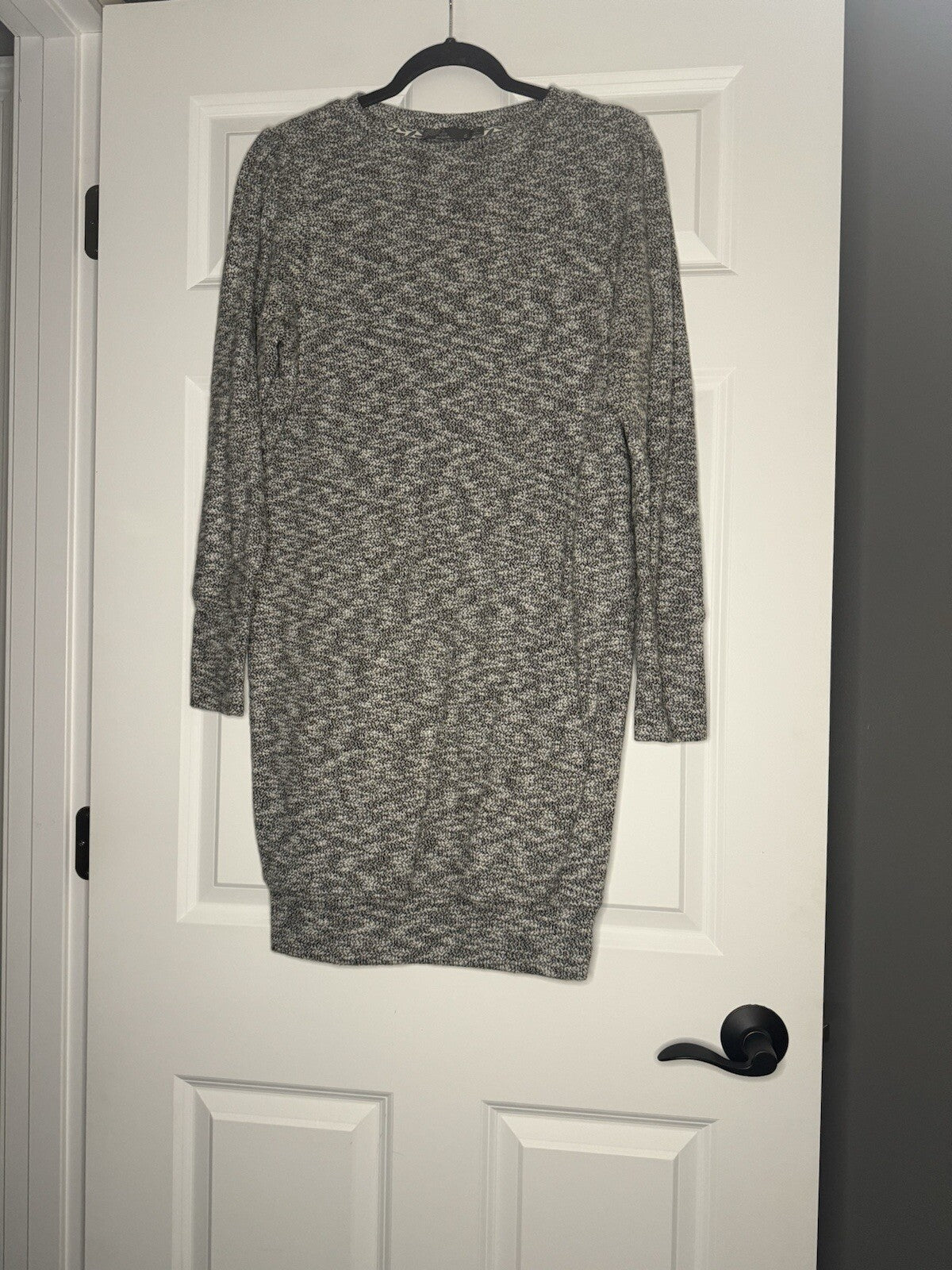Prana Sweater Dress Small Super Soft Black White Mix 
